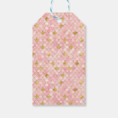 美しい人魚の女の子の誕生日感謝タグ ギフトタグ (裏面)