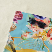 美しい人魚の恋人フローラ ビーチタオル (インサイチュ)