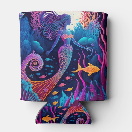 美しい人魚の海ニンフ 缶クーラー (裏面)