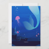 美しい人魚の誕生日パーティー 招待状 (裏面)