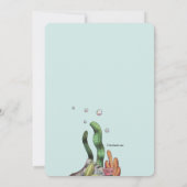 美しい人魚の誕生日 招待状 (裏面)