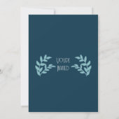 美しい人魚の1歳誕生日 招待状 (裏面)