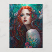 美しい人魚はがき ポストカード (正面)