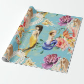 美しい人魚カラフル ラッピングペーパー (アンロールド)