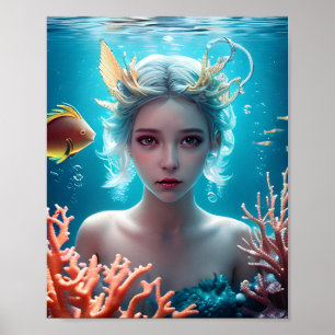 美しい人魚水中 ポスター