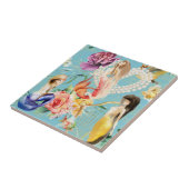 美しい人魚航海のフローラ タイル (側面)