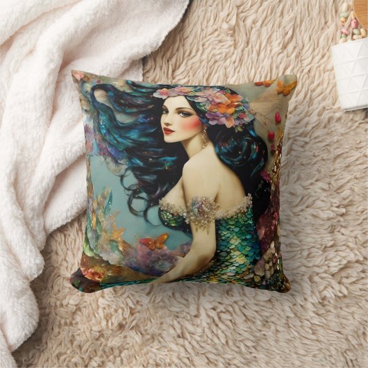 美しい人魚 クッション (ブランケット)