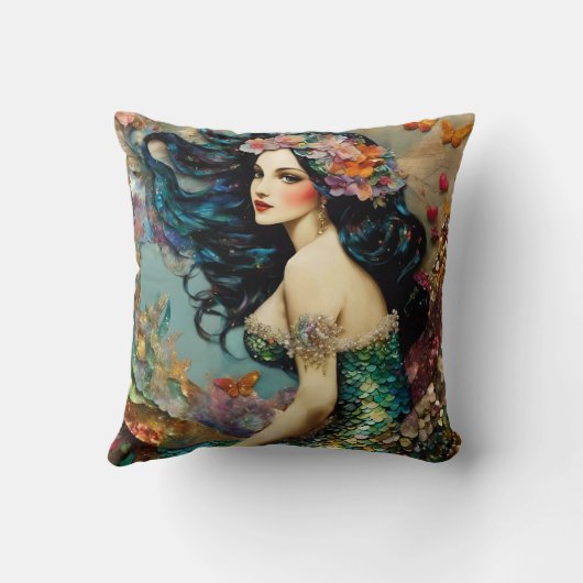 美しい人魚 クッション (裏面)