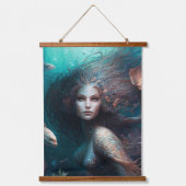 美しい人魚！ 吊り下げ型タペストリー (正面)