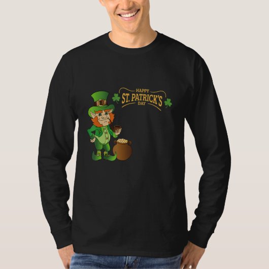 美しい人Sと単語ハッピーSt patricks day Tシャツ (正面)