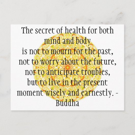 美しい仏教の名言 ヴィブラントマンデラ ポストカード (正面)