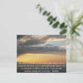 美しい仏教の引用文と写真感動的 ポストカード (スタンド正面)