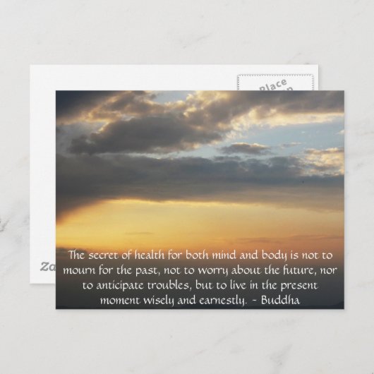 美しい仏教の引用文と写真感動的 ポストカード (正面/裏面)