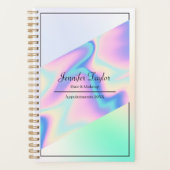 美しい企業のサロンメイクアップアーティストホログラフィー プランナー手帳 (正面)