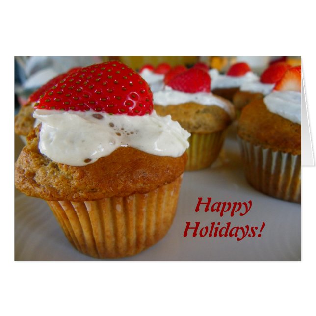 美しい休日グリーティングカード！ (正面横)