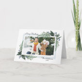 美しい休日-クリスマスの写真の挨拶状 シーズンカード (正面)