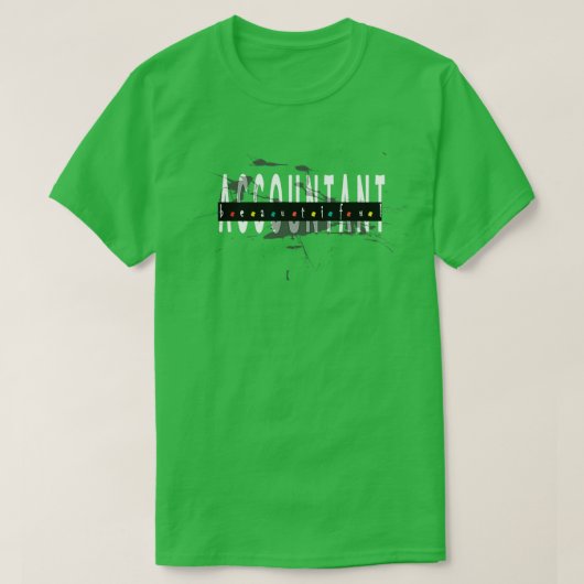 美しい会計士クラシックampステッカー tシャツ (デザイン正面)