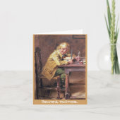 美しい伝統のクリスマスパイ挨拶状 シーズンカード (正面)