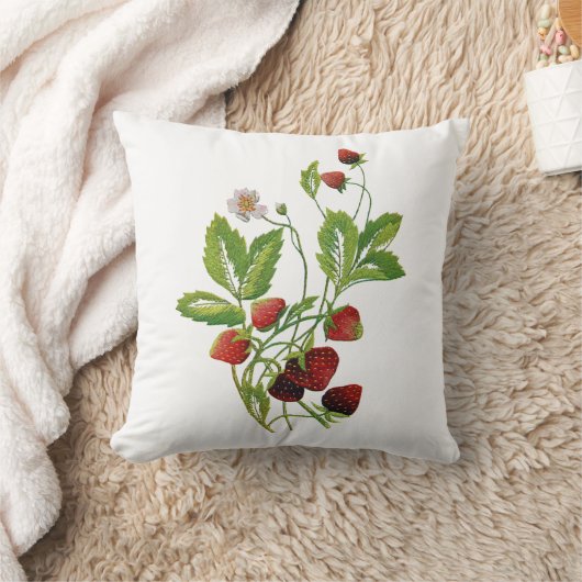 美しい伝統的ジャコビーンのシボ刺繍 クッション (ブランケット)