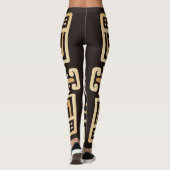 美しい伝統的抽象芸術 レギンス (裏面)