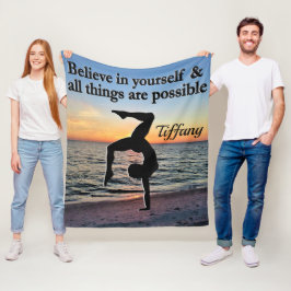 美しい体パーソナライズされた操フリースブランケット フリースブランケット