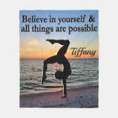 美しい体パーソナライズされた操フリースブランケット フリースブランケット (正面)