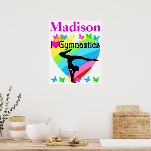 美しい体操のポスタパーソナライズされたー ポスター (キッチン)