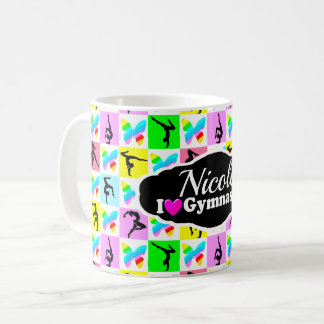 美しい体操バタフライデザイン コーヒーマグカップ