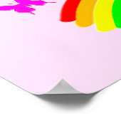 美しい体操パーソナライズされたポスター ポスター (角)