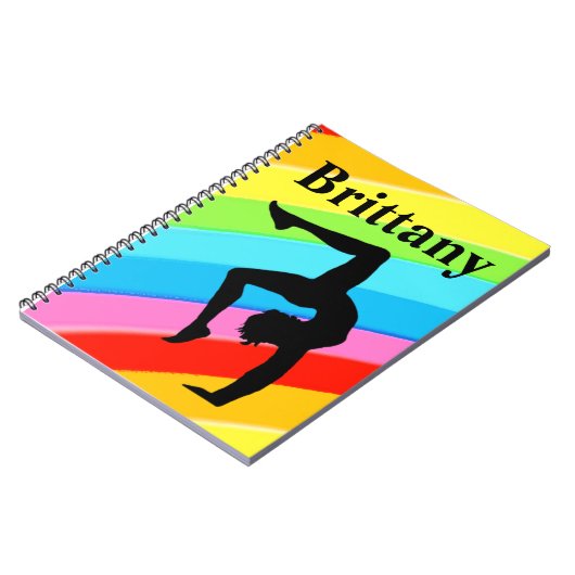 美しい体操パーソナライズされた雑誌 ノートブック (左側)