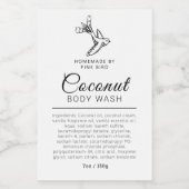 美しい体洗浄ラベル鳥ロゴ又はカスタム ワインラベル (シングルラベル)