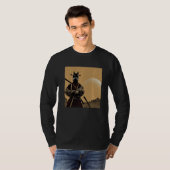 美しい侍はHで甲冑を着た Tシャツ (正面フル)