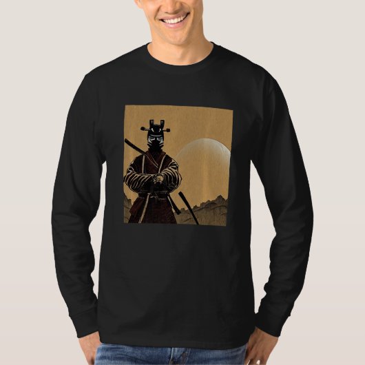 美しい侍はHで甲冑を着た Tシャツ (正面)