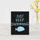 美しい保Just Swimming Men Graphic Ide カード (黄色い花)