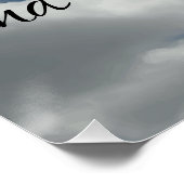 美しい信仰聖書引用文雲 ポスター (コーナー)