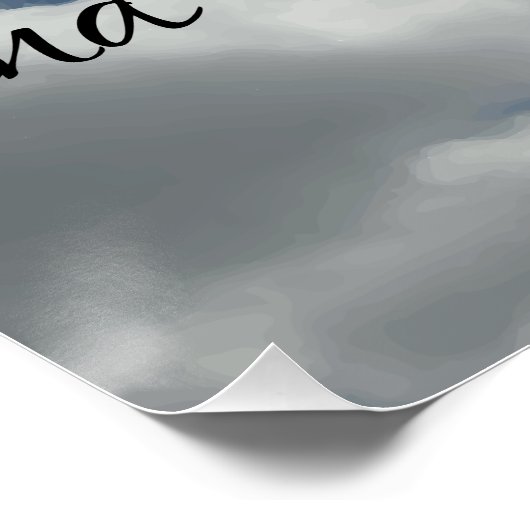 美しい信仰聖書引用文雲 ポスター (コーナー)