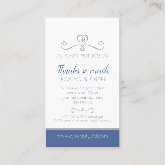 美しい健康会社の写真プロモーションリピーター 名刺 (正面)