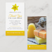 美しい健康写真プロモリピート事業黄色 名刺 (正面/裏面)