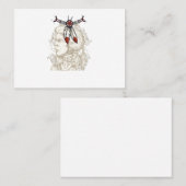 美しい先住民のアメリカと羽のついたネックラ 名刺 (正面/裏面)