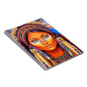 美しい先住民アメリカンウーマン ノートブック (右側)