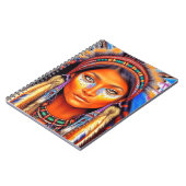 美しい先住民アメリカンウーマン ノートブック (左側)