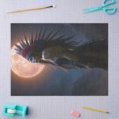 美しい先住民アメリカ人女性シアルフルムーン 薄葉紙 (クラフト)