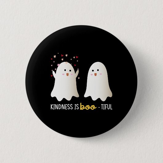 美しい先生かわいい幽霊ハロウィーン 缶バッジ (正面)