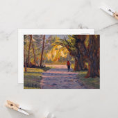 美しい光のカードに入る散歩 カード (正面/裏面インサイチュ)