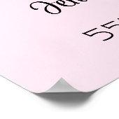 美しい光沢のあるグラムパーティーケーキビジネス ポスター (角)