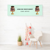 美しい光沢のあるグラムパーティーケーキビジネス 横断幕 (インサイチュ)