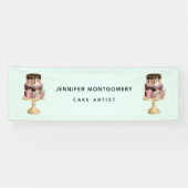 美しい光沢のあるグラムパーティーケーキビジネス 横断幕 (横)