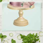 美しい光沢のあるグラームパーティーケーキ キッチンタオル (折り畳み)