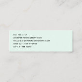 美しい光沢のあるグラームパーティーケーキ スキニー名刺 (裏面)