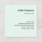 美しい光沢のあるグラームパーティーケーキ スクエア名刺 (裏面)